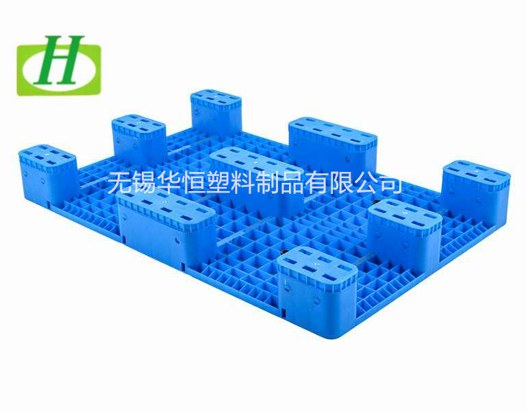 1208網(wǎng)格大九腳塑料墊倉板塑料托盤  