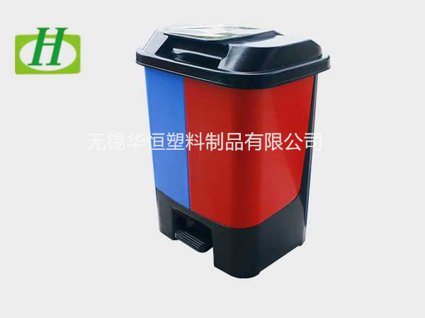 40L塑料垃圾桶雙桶  